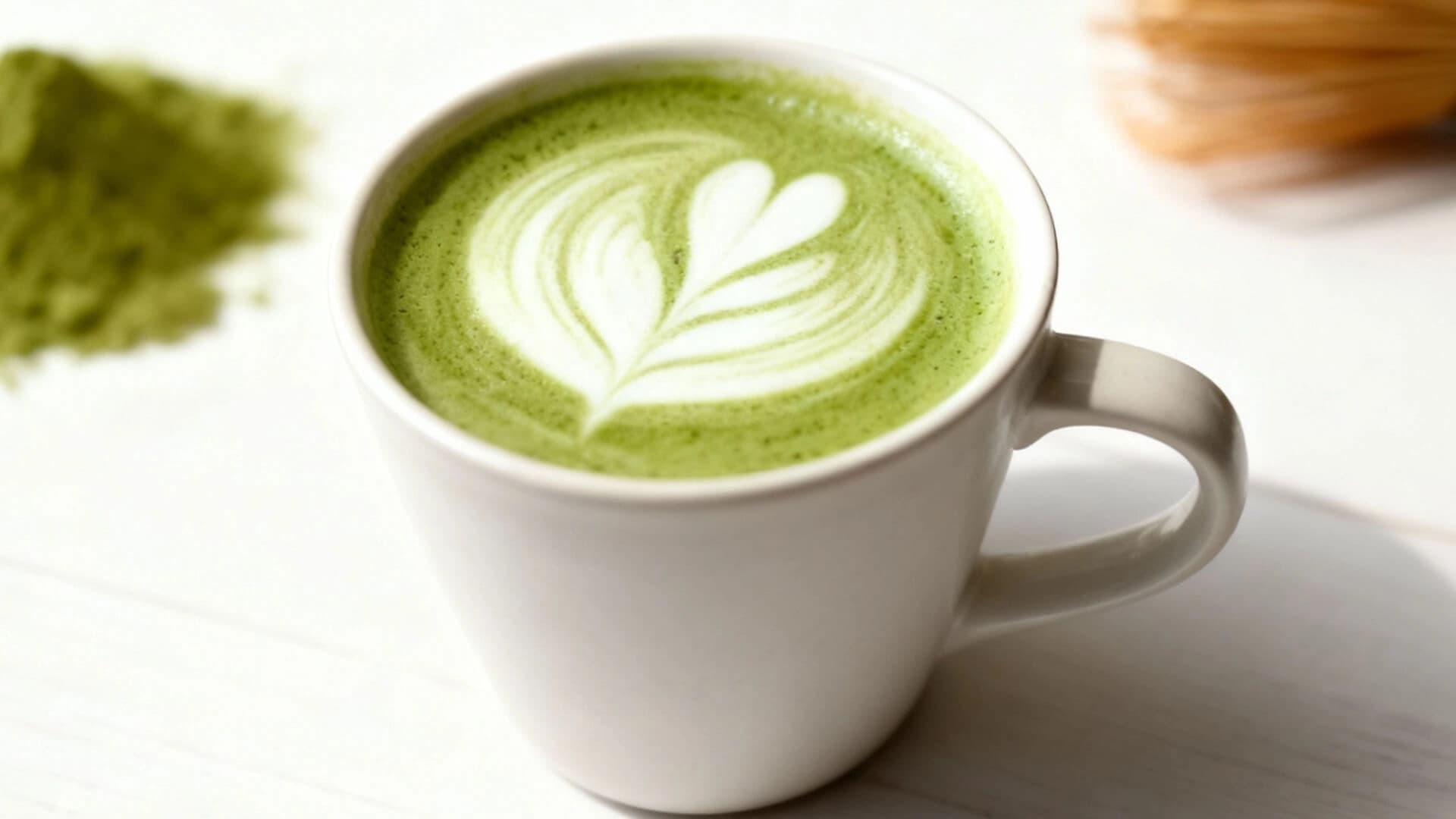 Matcha Latte after