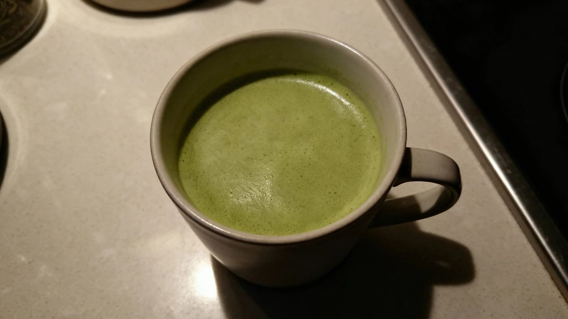 Matcha Latte before
